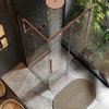 Rea SOLAR BRÚSENÁ MEĎ sprchový kút 90 x 90 x 195 cm K9512