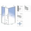 Rea SOLAR BRÚSENÁ MEĎ sprchový kút 90 x 90 x 195 cm K9512