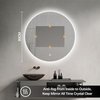 Some OCCHIO LED okrúhle zrkadlo 80 cm, vyhrievacia podložka CTL202-80