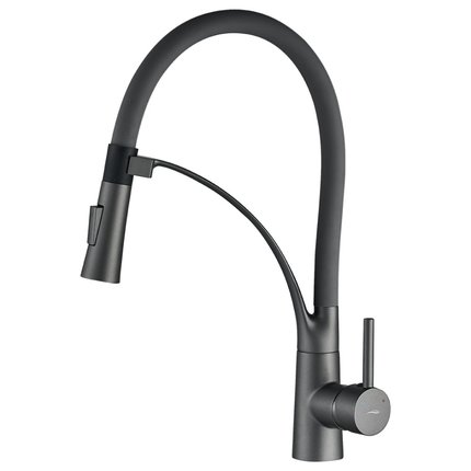 Kuchinox OLOR drezová vodovodná batéria s výtokom v tvare „U“, grafit BKR_978D
