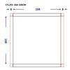 Some OCCHIO LED okrúhle zrkadlo 60 cm, vyhrievacia podložka CTL202-100