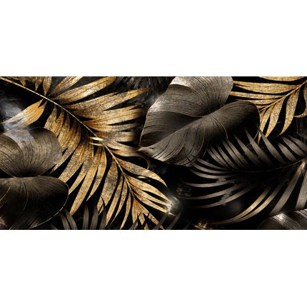 HOME Tropical Gold Black 60×120 cm – rektifikovaný leštený dekoračný gres