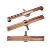 Rea NEOX PRO SLIM BRÚSENÁ MEĎ sprchový žľab 60 cm G4805