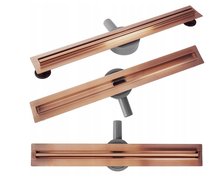 Rea NEOX PRO SLIM BRÚSENÁ MEĎ sprchový žľab 100 cm G4809