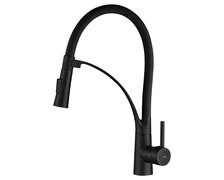Kuchinox OLOR drezová vodovodná batéria s výtokom v tvare „U“, čierna BKR_B78D