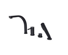 Besco DECCO 4-otvorová vaňová batéria čierna matná BW-D4-CZ