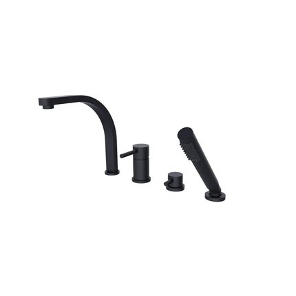 Besco DECCO 4-otvorová vaňová batéria čierna matná BW-D4-CZ