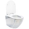 Rea CARLOS GRANIT MATT WC misa závesná RimFree 49,5x37 cm so sedátkom voľne-padajúcim C8003