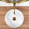 Rea SAMI NATURE MARBLE keramické umývadlo na dosku 36 cm U6606
