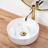 Rea SAMI NATURE MARBLE keramické umývadlo na dosku 36 cm U6606