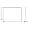 Elita kúpeľňová doska na skrinku MDF Orech PVC 71,9x2,8x49,4 cm RE05070002S170