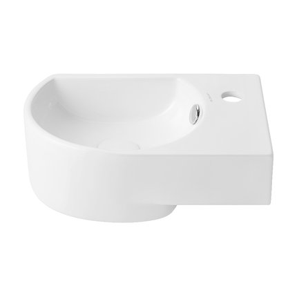 Uptrend – Umývadlo na stenu Devo P 40,5 × 27 cm biele lesklé pravé STR4295
