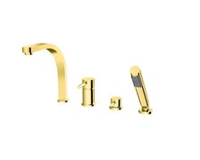 Besco DECCO 4-otvorová vaňová batéria zlatá BW-D4-ZL