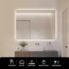 Some CAMPO LED obdĺžníkové zrkadlo 60 x 80 cm, vyhrievacia podložka CTL200S-60-80