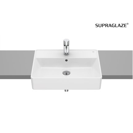 Roca GAP keramické umývadlo zápustné 55 x 42 cm, biele SUPRAGLAZE® A3270YGS00