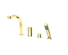 Besco DECCO 4-otvorová vaňová batéria svetlo zlatá BW-D4-JZ