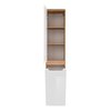 Comad Aruba White 804 FSC vysoká skrinka 170 x 35 cm dub craft zlatý/biely lesk