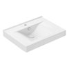 Uptrend – Umývadlo na stenu Gemini 60 × 47 cm biele lesklé TR4270D