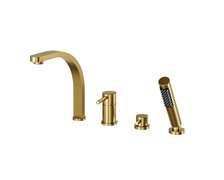 Besco DECCO 4-otvorová vaňová batéria brúsená zlatá BW-D4-ZS