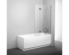 Ravak BRILLIANT 2-dielná vaňová zástena 100 x 150 cm, sklo číre 7UPA0A00Z1+D01000A071