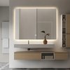 Some CAMPO LED obdĺžníkové zrkadlo 70 x 90 cm, vyhrievacia podložka CTL200S-70-90