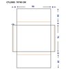 Some CAMPO LED obdĺžníkové zrkadlo 70 x 90 cm, vyhrievacia podložka CTL200S-70-90