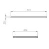 Elita doska Marmur CALACATTA 71,9x49,4x2 cm Biela Matt PCV RE051000045290