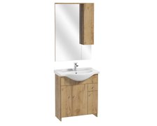 Defra Malibu D75 – Kúpeľňový set skrinka s umývadlom a zrkadlom 70 x 33 cm (106-Z-07502+1523)
