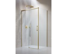 Radaway IDEA Brushed Gold KDJ obdĺžnikový sprchový kút 110 x 90 x 205 cm 387041-99-01L+387050-99-01R