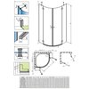 Radaway TORRENTA PDD asymetrický sprchový kút 90 x 80 x 195 cm