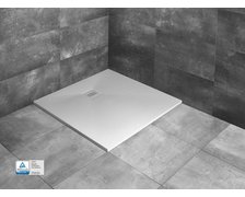 Radaway Kyntos C biela sprchová vanička z mramorového zlepenca 100 x 100 cm HKC100100-04+HKA04