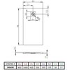 Radaway Kyntos F sprchová vanička z mramorového zlepenca 140 x 90 cm HKF14090-04+HKA-04