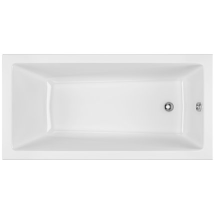 Excellent Wave SLIM – Obdĺžniková akrylátová vaňa do kúpeľne 180 × 80 cm, biely lesk (WAEX.WAV18WHS)