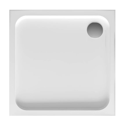 Polimat FULL akrylátová sprchová vanička štvorcová biela 90 x 90 x 14 cm 00019