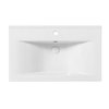 Uptrend – Umývadlo na stenu Gemini 80 × 47 cm biele lesklé TR4270B