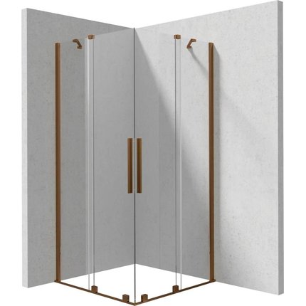 Deante PRIZMA sprchový kút 90 x 90 x 195 cm, sklo číre KPNCP09P09