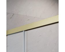Radaway IDEA BRUSHED GOLD KDD obdĺžnikový sprchový kút 90 x 80 x 205 cm 387060-99-01L+387061-99-01R