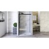 Aquatek WELLNESS BLACK B2 sprchové dvere 170 x 200 cm, sklo číre, profil čierny