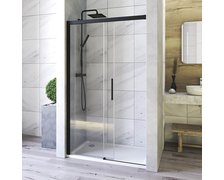 Aquatek WELLNESS BLACK B2 sprchové dvere 170 x 200 cm, sklo číre, profil čierny