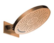 HOME MOBI Glow Copper Brushed nástenná 2-funkčná hlavová sprcha (dážď + vodopád) GD-1440-CB