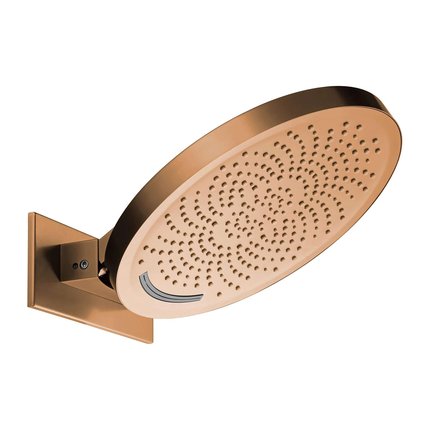 HOME MOBI Glow Copper Brushed nástenná 2-funkčná hlavová sprcha (dážď + vodopád) GD-1440-CB