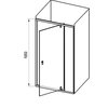 Ravak NEXTY NDOP2 sprchové dvere 110 x 195 cm 03OD0C00Z1