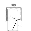 Ravak NEXTY NDOP2 sprchové dvere 110 x 195 cm 03OD0C00Z1