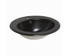 Novoterm keramické umývadlo zápustné black 51 x 45,5 cm KR 132 BLM