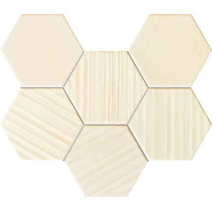 Tubadzin HORIZON Ivory hex mozaika 28,9x22,1 cm