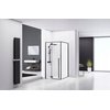 Rea FARGO U BLACK MAT sprchový kút 120 x 90 x 195 cm sklo číre K3214