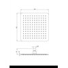 Deante SQUARE sprchový kút 90 x 90 x 200 cm sklo číre KQB_D099P