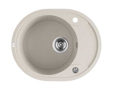 Laveo DAFNE granitový drez 58 x 48 cm, bež SBD_483T