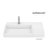 Roca TURA nástenné/nábytkové keramické umývadlo 80 x 43 cm, ľavé A327697S00