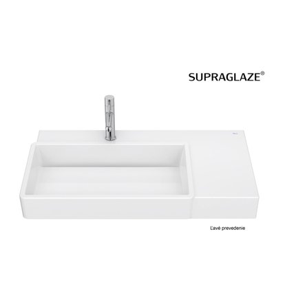 Roca TURA nástenné/nábytkové keramické umývadlo 80 x 43 cm, ľavé A327697S00